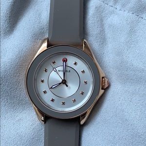 Michele silicone strap watch